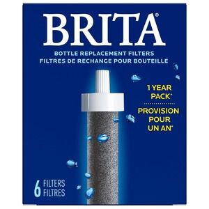 Brita Bottle Replacement Filters 6 Count Total Filters